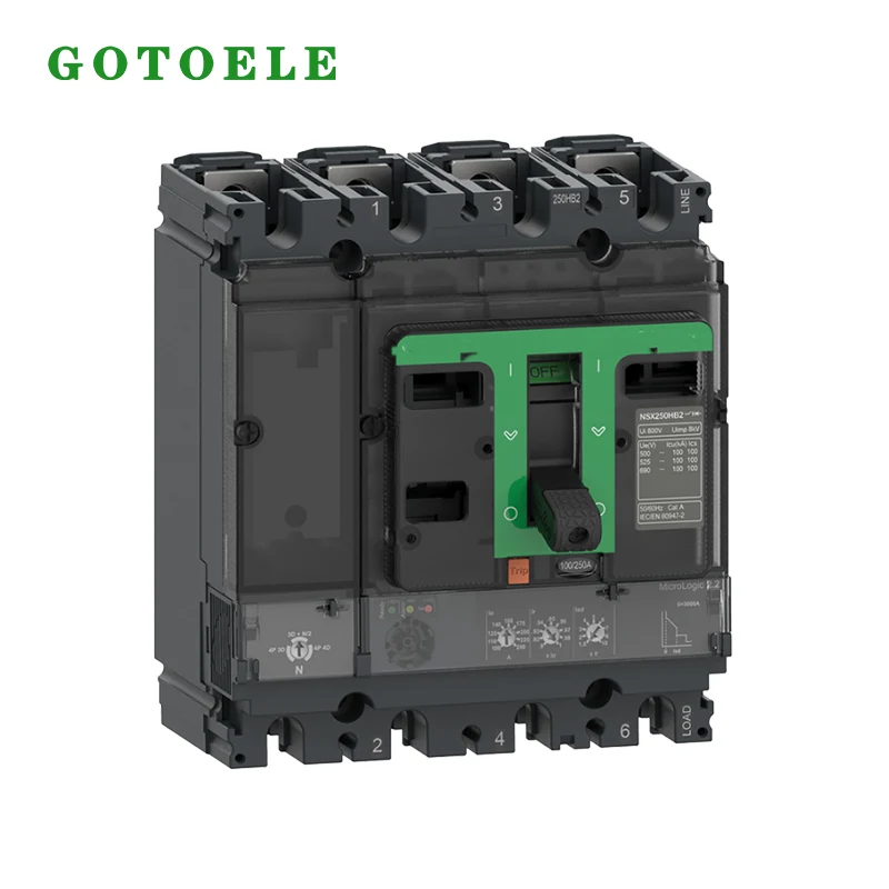 NSX Style Molded Case -virtakatkaisija 3P 63A - 1600A